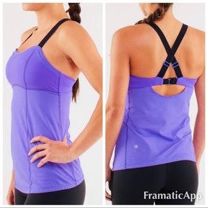 . Lululemon purple catch me sports tank t9
